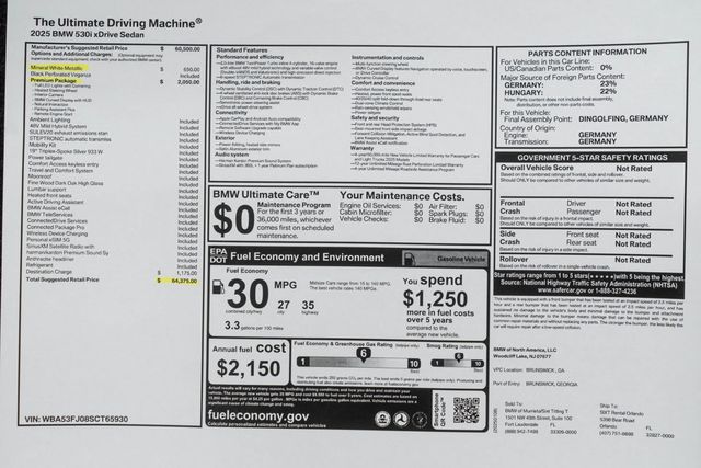 2025 BMW 5 Series 530i xDrive - 22885019 - 50