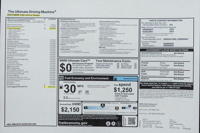 2025 BMW 5 Series 530i xDrive - 22961193 - 49