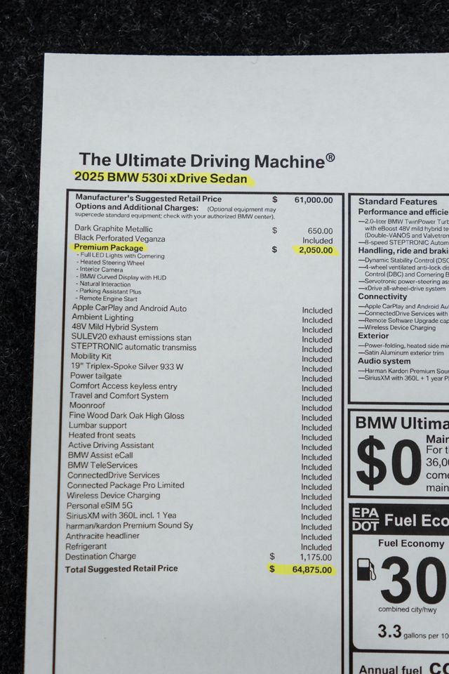 2025 BMW 5 Series 530i xDrive - 22961193 - 50