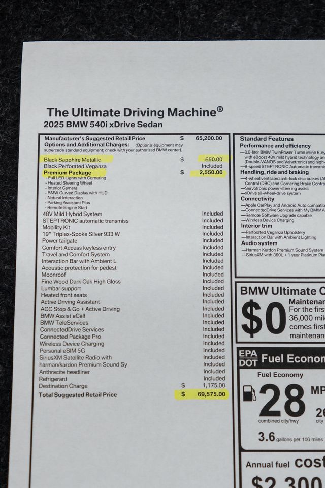 2025 BMW 5 Series 540i xDrive - 22929738 - 54