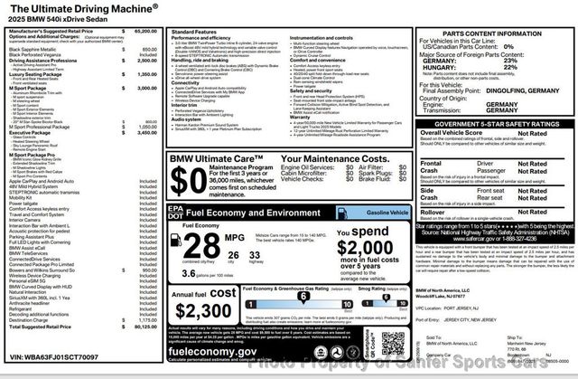 2025 BMW 5 Series 540i xDrive - 22963640 - 49