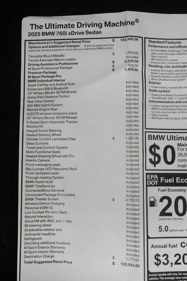 2025 BMW 7 Series 760i xDrive - 23006852 - 56