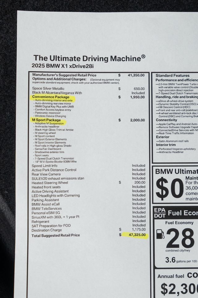 2025 BMW X1 xDrive28i Sports Activity Vehicle - 22925211 - 48