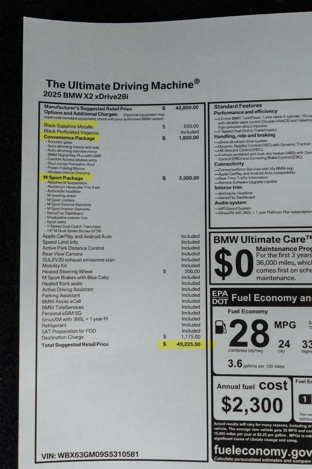 2025 BMW X2 xDrive28i Sports Activity - 22984235 - 45