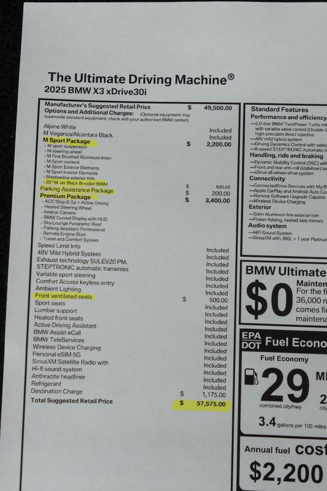 2025 BMW X3 30 xDrive Sports Activity Vehicle - 22972879 - 57