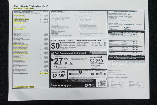 2025 BMW X3 M50 xDrive Sports Activity Vehicle - 22970768 - 55