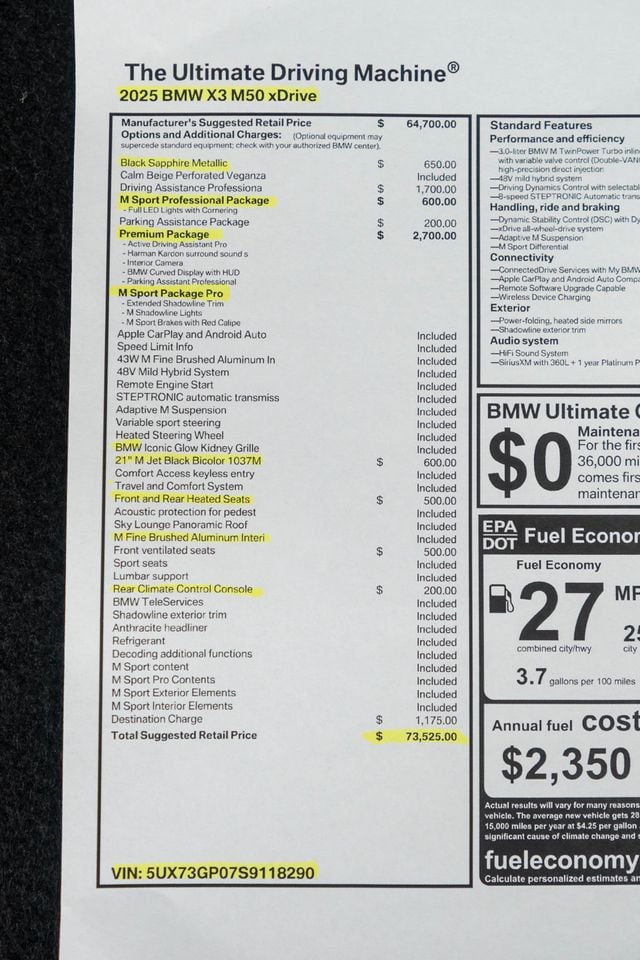 2025 BMW X3 M50 xDrive Sports Activity Vehicle - 22970768 - 56