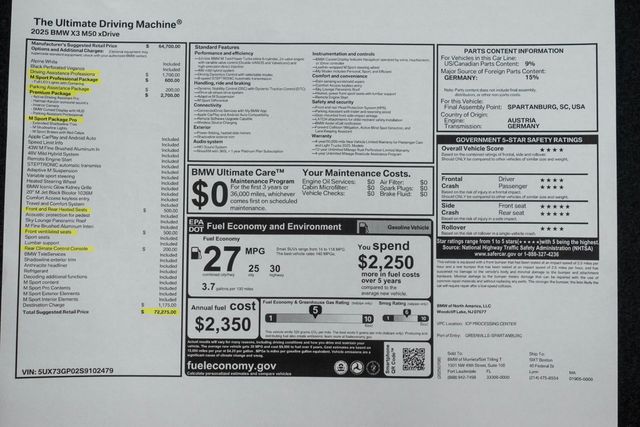 2025 BMW X3 M50 xDrive Sports Activity Vehicle - 22972877 - 55