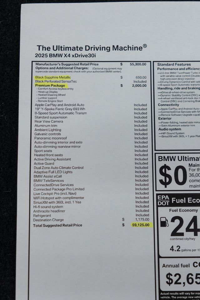 2025 BMW X4 xDrive30i Sports Activity - 22933383 - 56