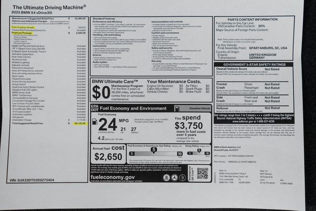 2025 BMW X4 xDrive30i Sports Activity - 22964410 - 51