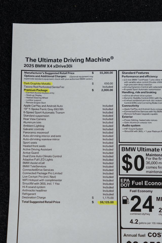 2025 BMW X4 xDrive30i Sports Activity - 22964410 - 52