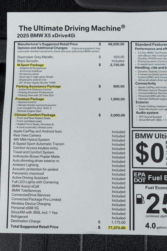 2025 BMW X5 xDrive40i Sports Activity Vehicle - 22967992 - 59