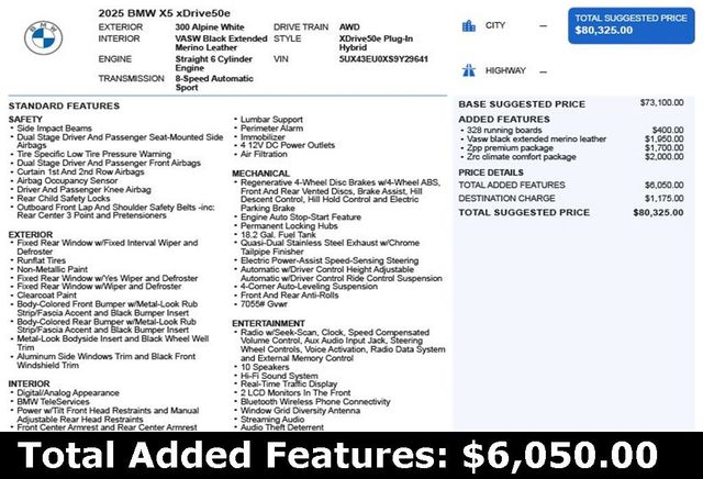 2025 BMW X5 xDrive50e Plug-In Hybrid - 22973439 - 2