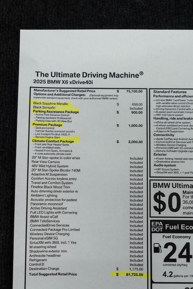2025 BMW X6 xDrive40i Sports Activity - 22995247 - 53