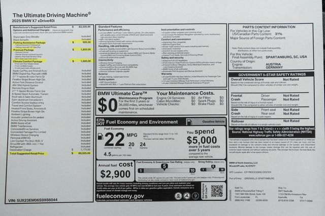 2025 BMW X7 xDrive40i Sports Activity Vehicle - 22951202 - 63
