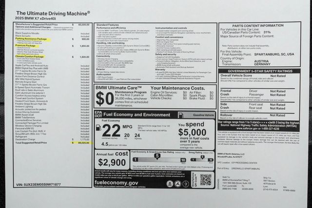 2025 BMW X7 xDrive40i Sports Activity Vehicle - 22979701 - 55