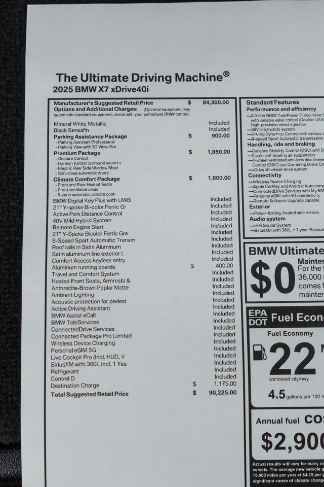 2025 BMW X7 xDrive40i Sports Activity Vehicle - 23081705 - 62