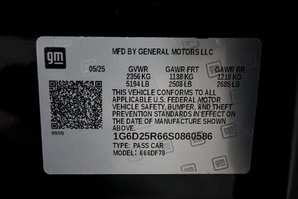 2025 Cadillac CT5-V *CT5-V Blackwing* *6-Speed Manual* *Sport Bucket Seats* - 22996846 - 20