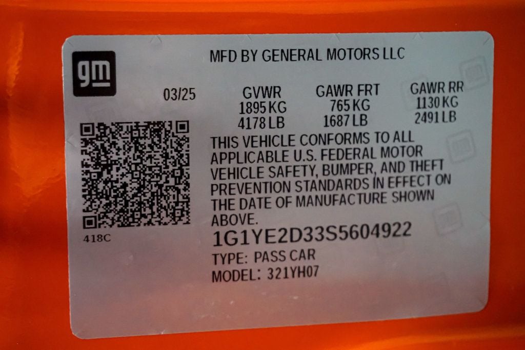 2025 CHEVROLET CORVETTE - Image 19