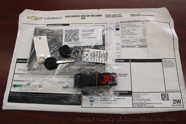 2025 Chevrolet Express Cargo Van RWD 2500 155" - 22981617 - 53