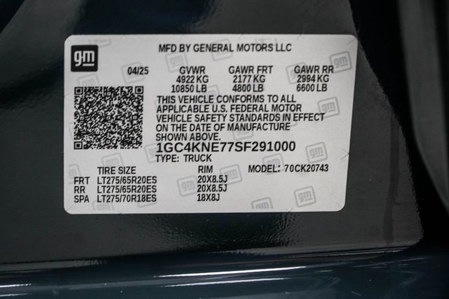 2025 Chevrolet Silverado 2500HD 4WD Crew Cab 159" LT - 23033848 - 43