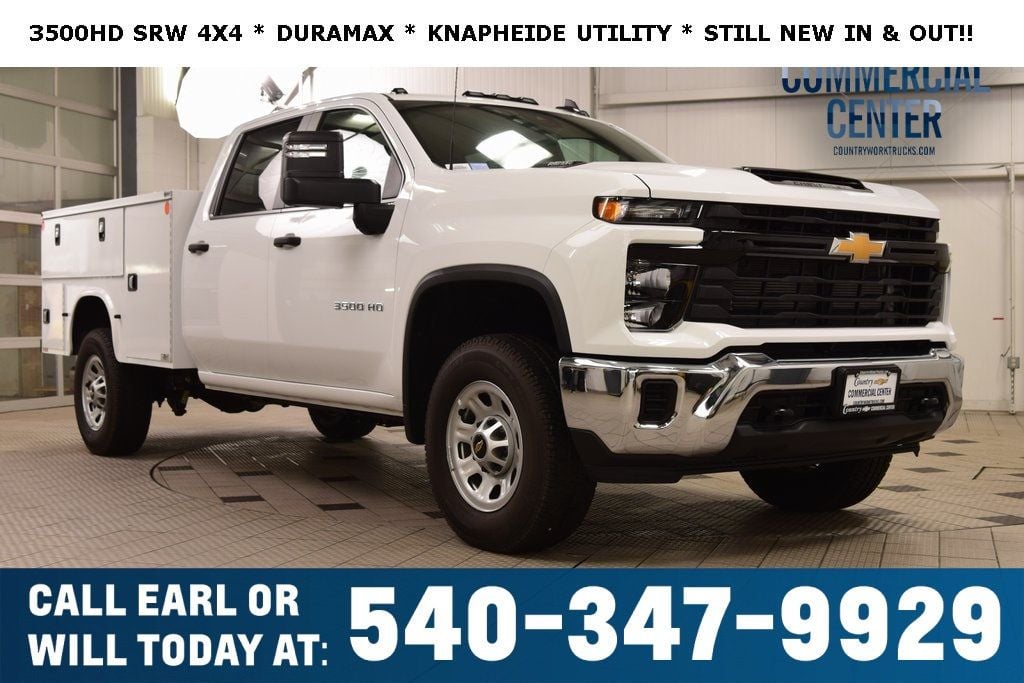 2025 Chevrolet Silverado 3500 HD 3500HD CREW 4X4 * DURAMAX * KNAPHEIDE UTILITY    - 22913244 | Video 1