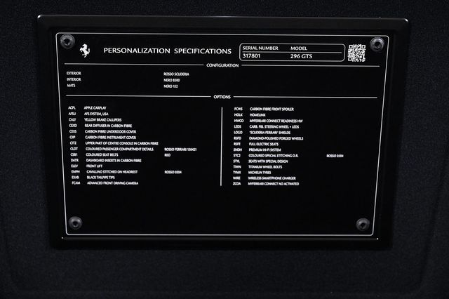 2025 Ferrari 296 GTS Convertible - 22966885 - 22