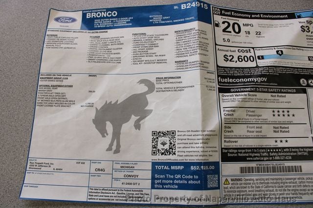 2025 Ford Bronco Outer Banks 4 Door 4x4 - 23017219 - 57
