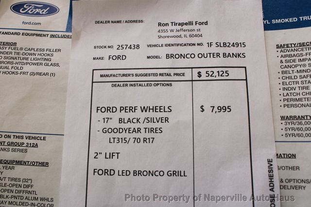 2025 Ford Bronco Outer Banks 4 Door 4x4 - 23017219 - 58