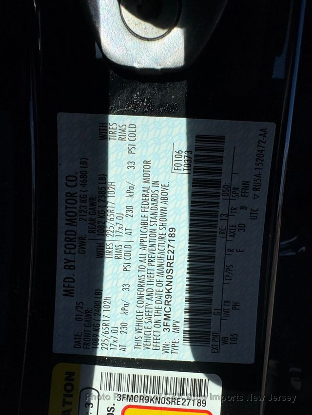 2025 Ford Bronco Sport Free Wheeling 4x4,MOONROOF,CONVENIENCE PKG,NAV,CO-PILOT 360 - 22997669 - 61