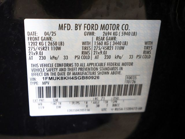 2025 Ford Explorer ST-Line 4WD - 23084066 - 61