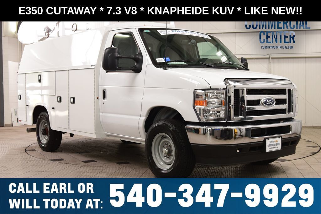 2025 Ford E-Series Cutaway E350 CUTAWAY * 7.3 V8 * KNAPHEIDE KUV * LIKE NEW! - 23018316 | Video 1