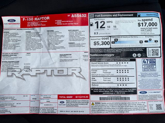 2025 Ford F-150 Raptor 4WD SuperCrew 5.5' Box - 23008356 - 42
