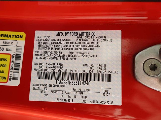 2025 Ford Mustang EcoBoost Premium Fastback - 23036975 - 48