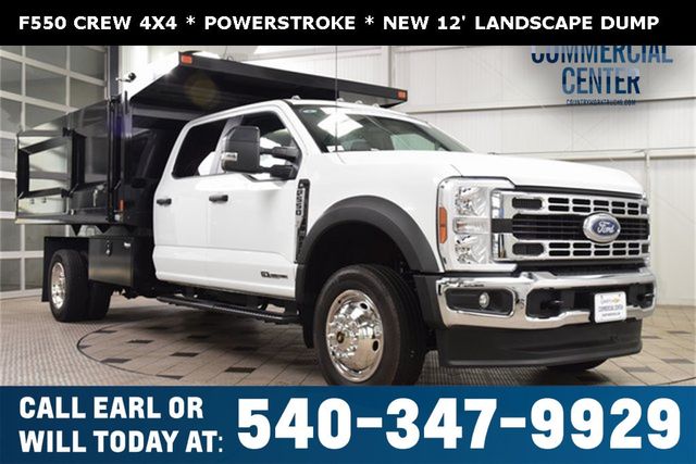 2025 Ford Super Duty F-550 DRW F550 CREW 4X4 * POWERSTROKE * NEW 12' LANDSCAPE DUMP - 22923524 | Video 1