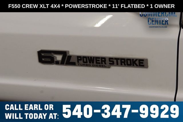 2025 Ford Super Duty F-550 DRW F550 CREW XLT 4X4 * POWERSTROKE * 11' FLATBED * 1 OWNER - 23017706 - 9