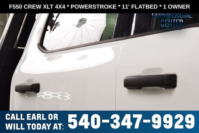 2025 Ford Super Duty F-550 DRW F550 CREW XLT 4X4 * POWERSTROKE * 11' FLATBED * 1 OWNER - 23017706 - 12