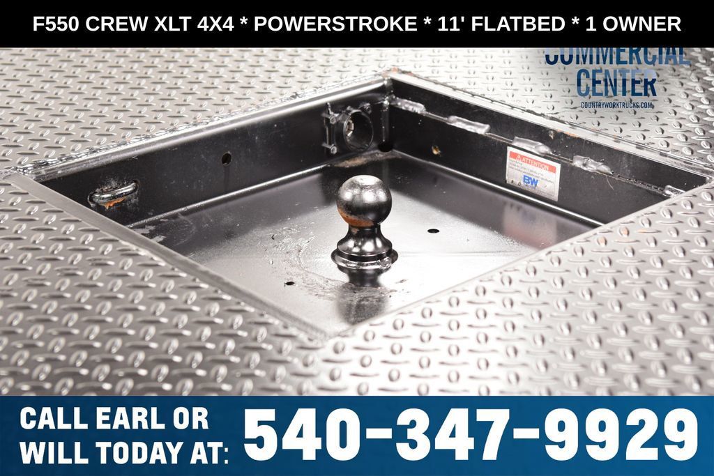 2025 Ford Super Duty F-550 DRW F550 CREW XLT 4X4 * POWERSTROKE * 11' FLATBED * 1 OWNER - 23017706 - 17