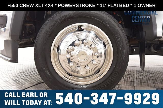 2025 Ford Super Duty F-550 DRW F550 CREW XLT 4X4 * POWERSTROKE * 11' FLATBED * 1 OWNER - 23017706 - 18