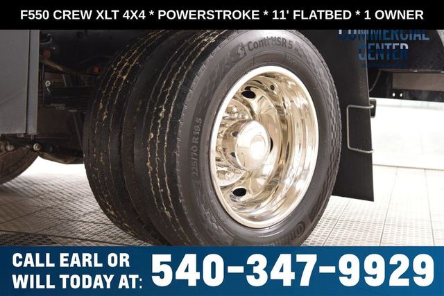 2025 Ford Super Duty F-550 DRW F550 CREW XLT 4X4 * POWERSTROKE * 11' FLATBED * 1 OWNER - 23017706 - 19