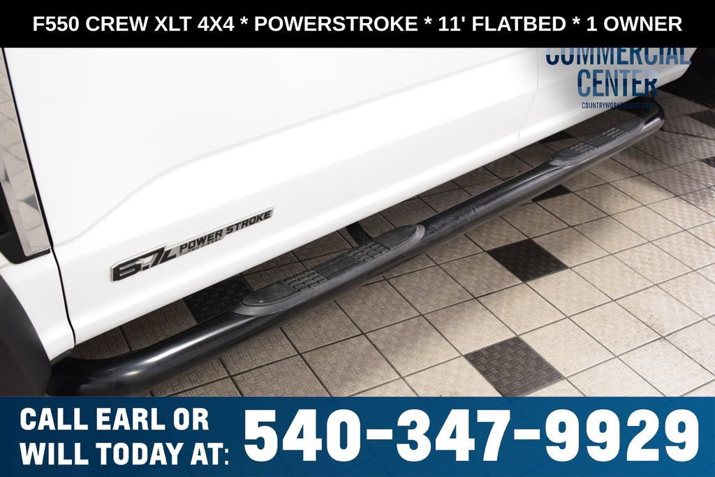 2025 Ford Super Duty F-550 DRW F550 CREW XLT 4X4 * POWERSTROKE * 11' FLATBED * 1 OWNER - 23017706 - 20