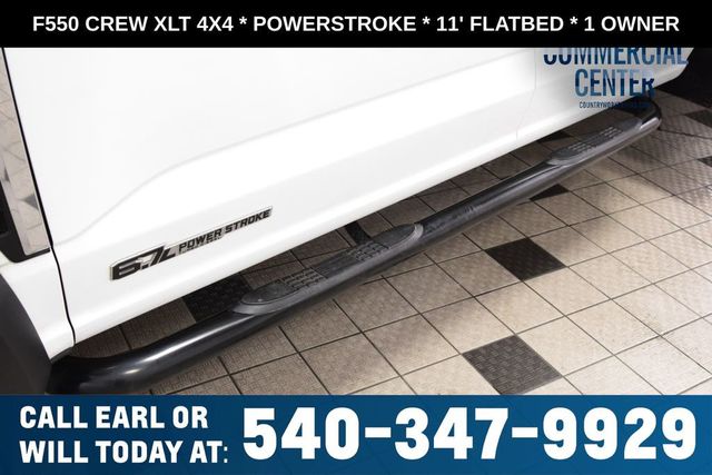 2025 Ford Super Duty F-550 DRW F550 CREW XLT 4X4 * POWERSTROKE * 11' FLATBED * 1 OWNER - 23017706 - 20