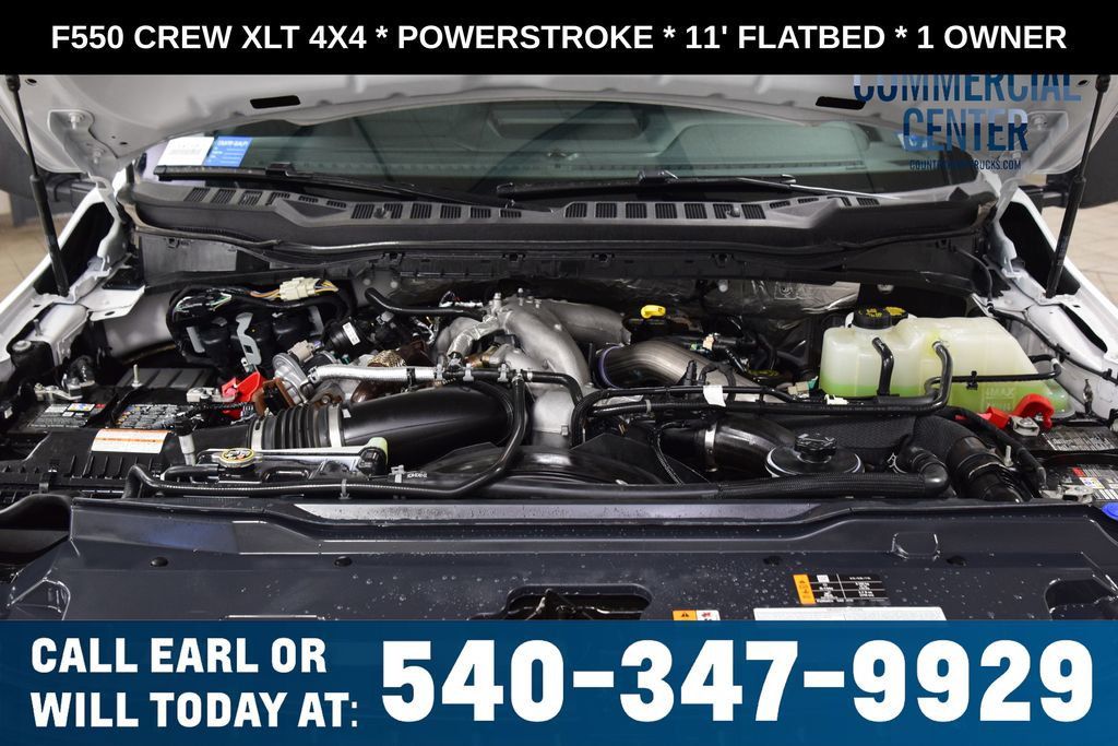 2025 Ford Super Duty F-550 DRW F550 CREW XLT 4X4 * POWERSTROKE * 11' FLATBED * 1 OWNER - 23017706 - 21