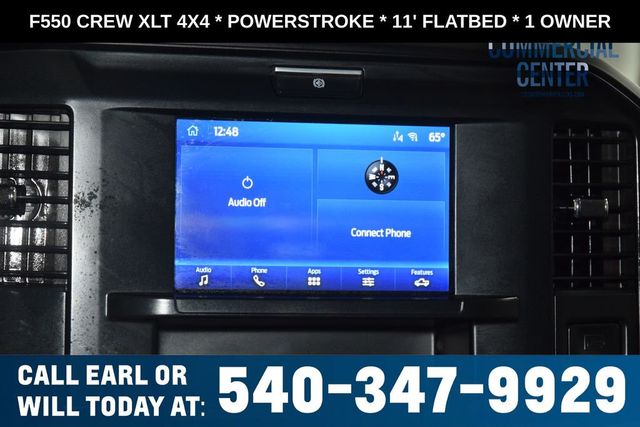 2025 Ford Super Duty F-550 DRW F550 CREW XLT 4X4 * POWERSTROKE * 11' FLATBED * 1 OWNER - 23017706 - 23