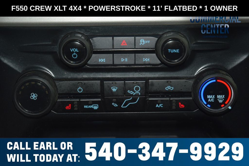 2025 Ford Super Duty F-550 DRW F550 CREW XLT 4X4 * POWERSTROKE * 11' FLATBED * 1 OWNER - 23017706 - 24