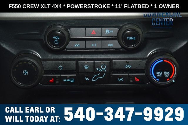 2025 Ford Super Duty F-550 DRW F550 CREW XLT 4X4 * POWERSTROKE * 11' FLATBED * 1 OWNER - 23017706 - 24