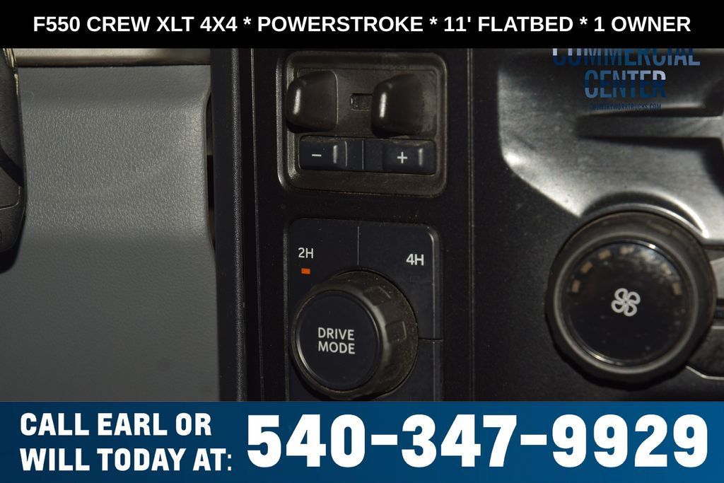 2025 Ford Super Duty F-550 DRW F550 CREW XLT 4X4 * POWERSTROKE * 11' FLATBED * 1 OWNER - 23017706 - 25