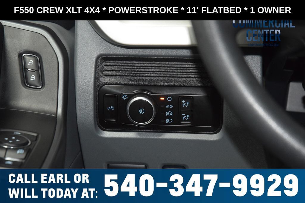 2025 Ford Super Duty F-550 DRW F550 CREW XLT 4X4 * POWERSTROKE * 11' FLATBED * 1 OWNER - 23017706 - 26