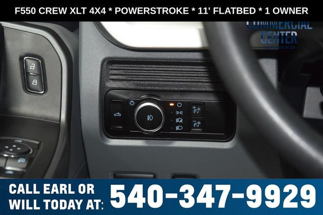 2025 Ford Super Duty F-550 DRW F550 CREW XLT 4X4 * POWERSTROKE * 11' FLATBED * 1 OWNER - 23017706 - 26