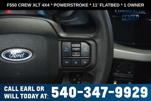 2025 Ford Super Duty F-550 DRW F550 CREW XLT 4X4 * POWERSTROKE * 11' FLATBED * 1 OWNER - 23017706 - 29